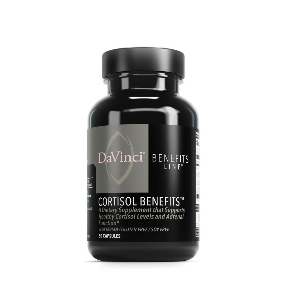 DaVinci Labs Cortisol Benefits bottle label