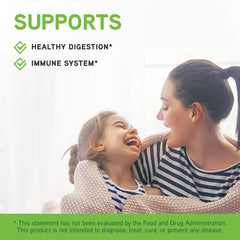 Graphic showing digestive health benefits of Daily Best Probiotic