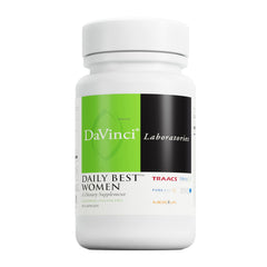 Packaging of DAVINCI Labs Daily Best Women multivitamin.