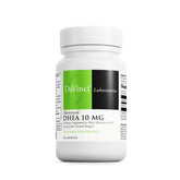 Front view of DaVinci Labs DHEA 10mg bottle with 90 capsules