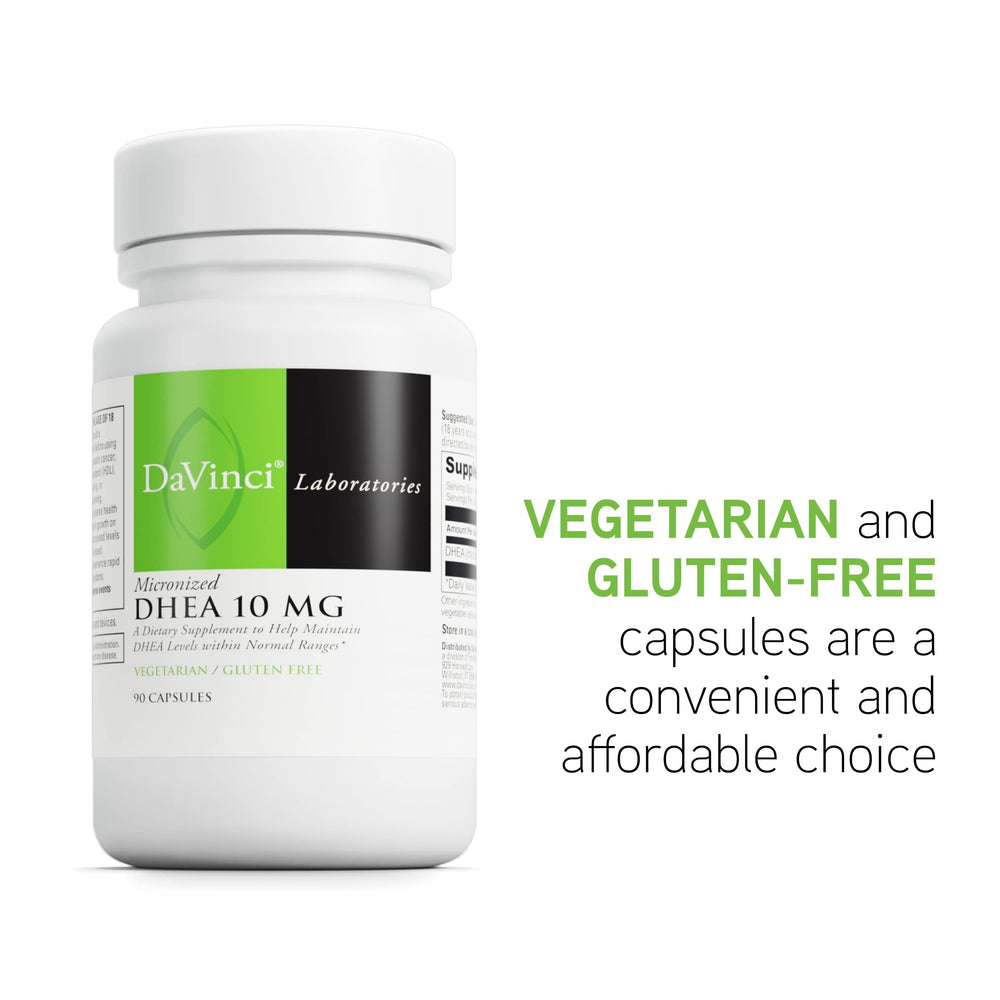 Healthy aging concept with DHEA supplement