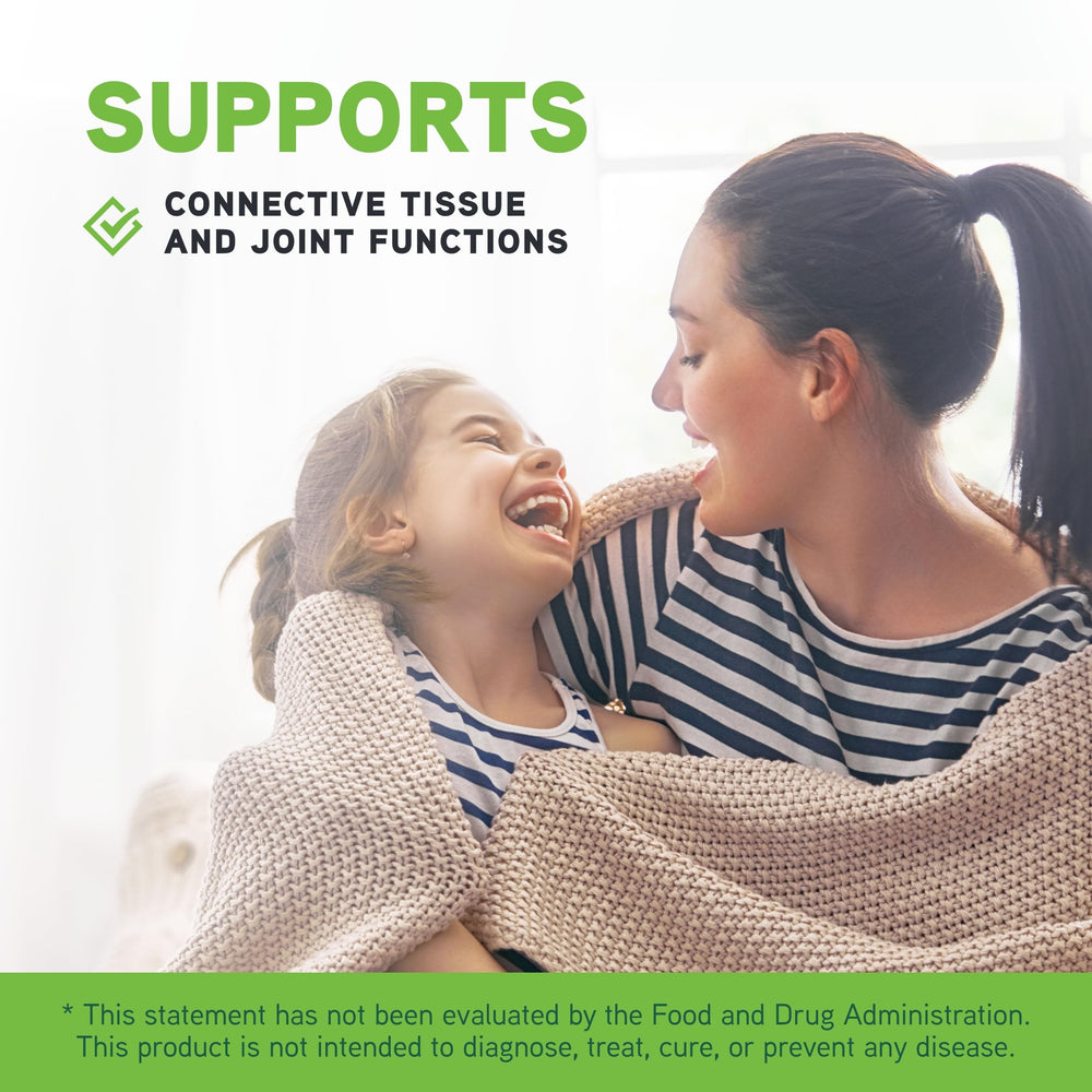 Close-up of Glucosamine Sulfate bottle label