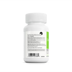 Supplement label highlighting vegan iron and 60 capsules