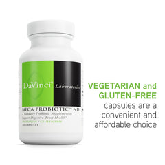 Digestive health concept with probiotic packaging