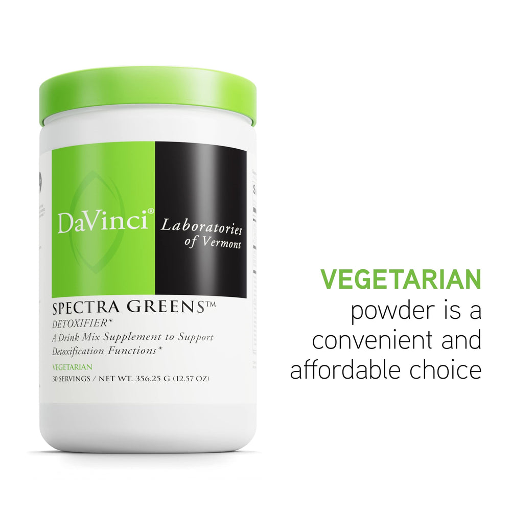 Greens powder being mixed in a glass