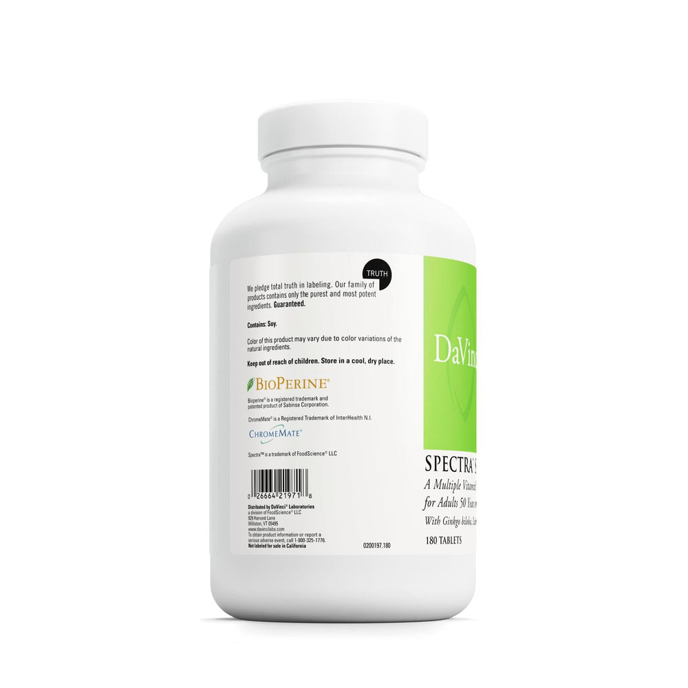 CoQ10, vitamins and minerals in Spectra Senior formula