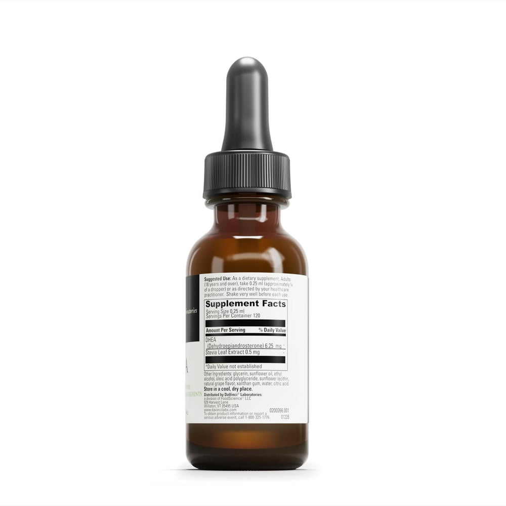 Product label for DAVINCI Liposomal DHEA