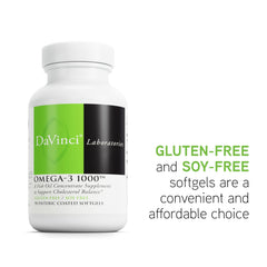 DAVINCI Omega-3 glow-hair-skin close-up implying hair and skin health benefits.