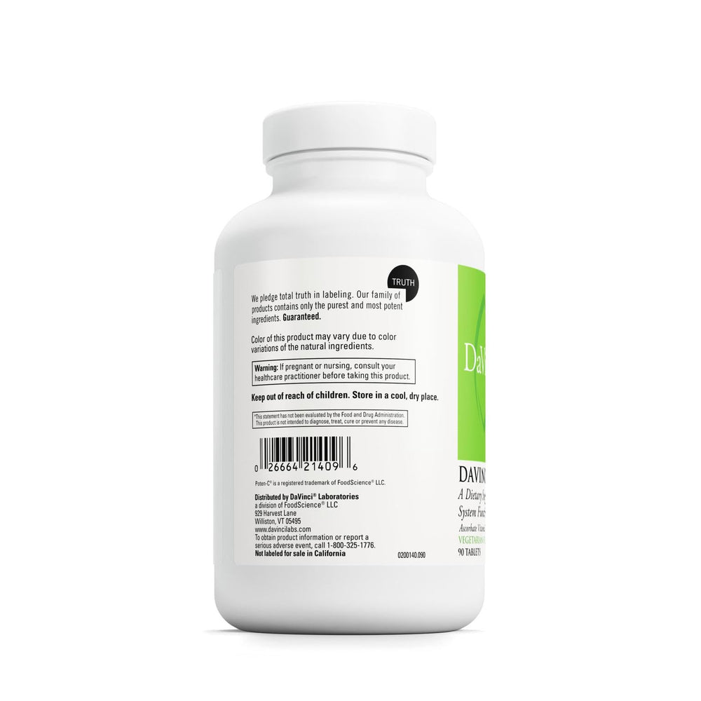 Poten-C ingredients: Vitamin C, Calcium, Magnesium, Zinc, Potassium, Manganese & bioflavonoids