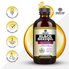 DAWNLOOP Black Seed Oil bottle label