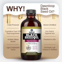 Cold-pressed processing of DAWNLOOP Black Seed Oil