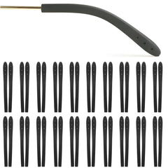DAWZMR 20 Pairs Temple Tips for Eyeglasses - silicone eyeglass ear pieces close-up