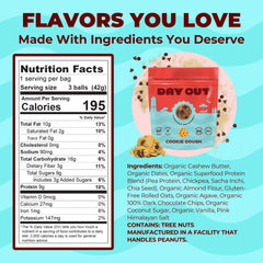 Day Out Protein Snack Balls resealable packaging keeps freshness for on-the-go nourishment