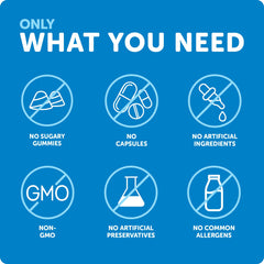 Allergen-friendly, non-GMO liquid vitamin D bottle