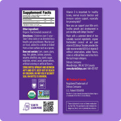 Ingredients: vitamin D3 and fractionated coconut oil