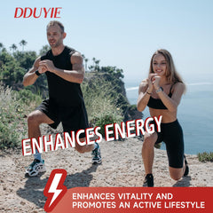 DDUYIE gummy in hand demonstrating serving size and travel-friendly convenience