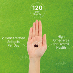 Mercury-free badge on krill oil packaging