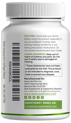 Product shot with bottle and softgels displayed for online store