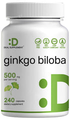 Deal Supplement Ginkgo Biloba bottle with 240 capsules