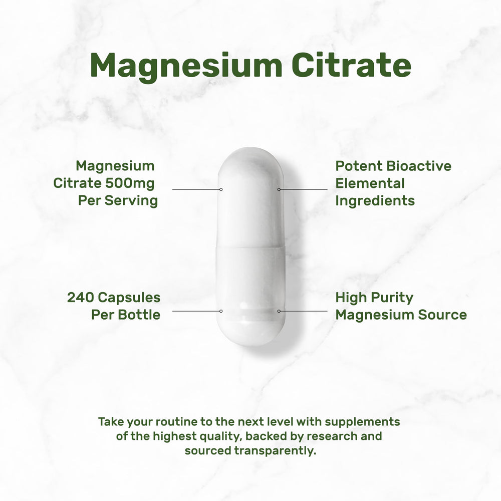 DEAL SUPPLEMENT Magnesium Citrate bottle label emphasizes non-GMO and gluten-free credentials