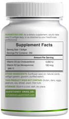 Immune support and heart health imagery for vitamin D3 + K2