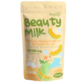 Front view of Dear Face Beauty Milk Collagen MELON Drink bottle, 6.3 oz