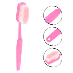 Office prank setup featuring oversized toothbrush