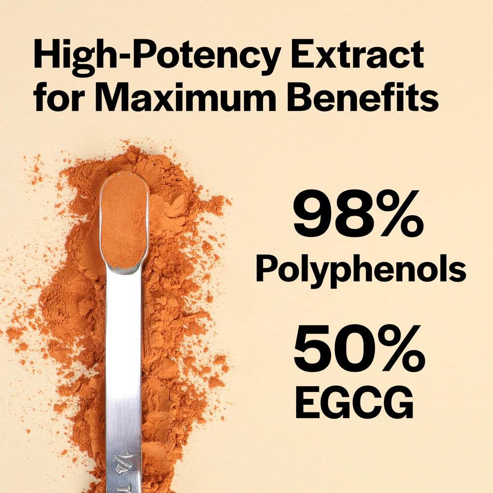Label for decaffeinated green tea extract powder