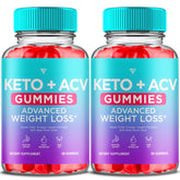 Decatela Keto ACV Gummies two-pack bottle front supports daily energy and appetite awareness