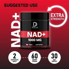 DEDICAD NAD Supplement halal cgmp label confirms quality and safety.