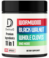 DEDICAD Wormwood supplement bottle with 120 veggie capsules