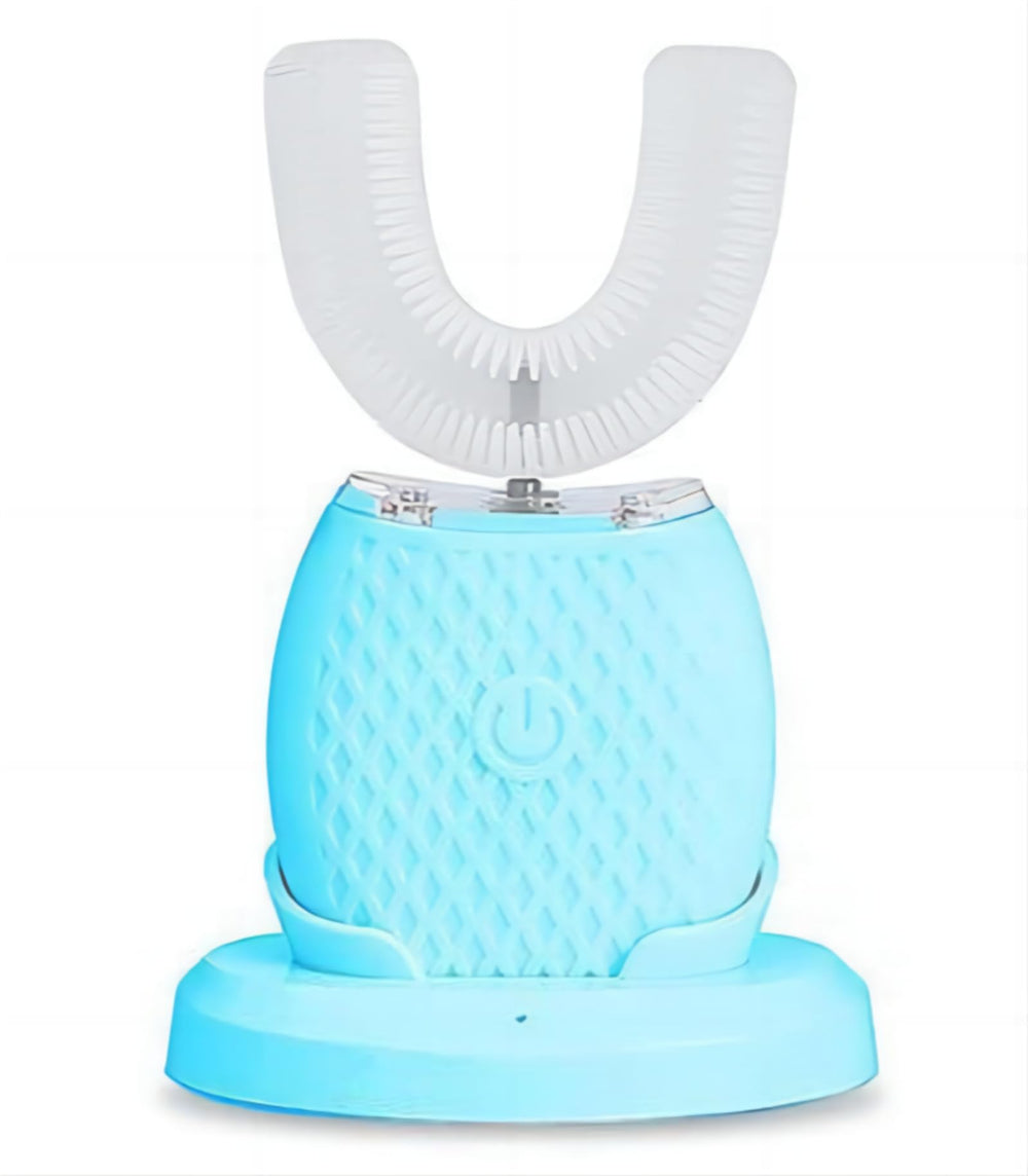 Deedlite Scandinavian Smiles Toothbrush for Adults in blue color – full product view