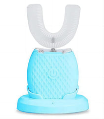 Deedlite Scandinavian Smiles Toothbrush for Adults in blue color – full product view