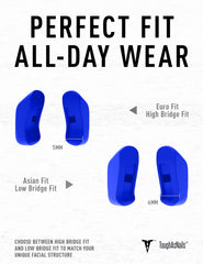 Deep Blue rubber kit with earsocks and nose pads for Oakley Flak 2.0 XL