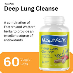 Close-up of Deep Lung Cleanse capsules