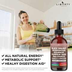 Turmeric, pumpkin seeds and berberine components in the tincture