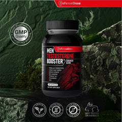 Defense Dose vegan gluten-free badge emphasizes a clean, plant-friendly supplement.