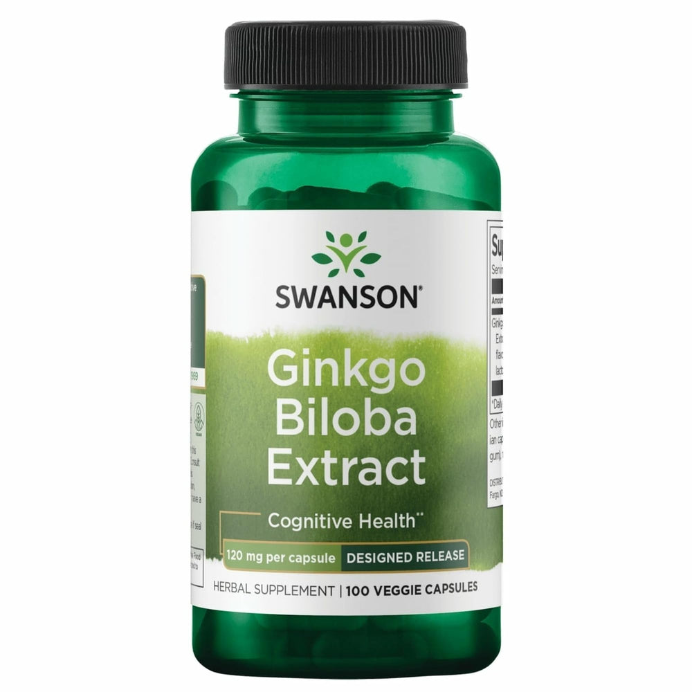 Delayed-Release Ginkgo 120 mg Swanson Ultra bottle - hero