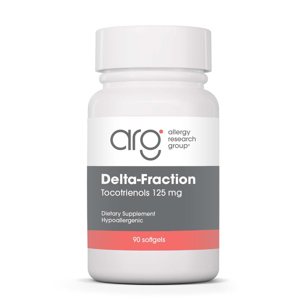 Delta-Fraction Tocotrienols 125 mg softgels bottle with label