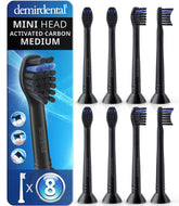 demirdental Active Charcoal Mini Medium Toothbrush Heads for Philips Sonicare - image 1