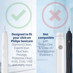 Compatible with Philips Sonicare models including DiamondClean and EasyClean