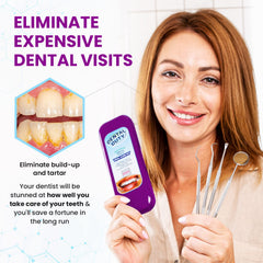 Purple dental mirror from Dental Duty teeth cleaning kit