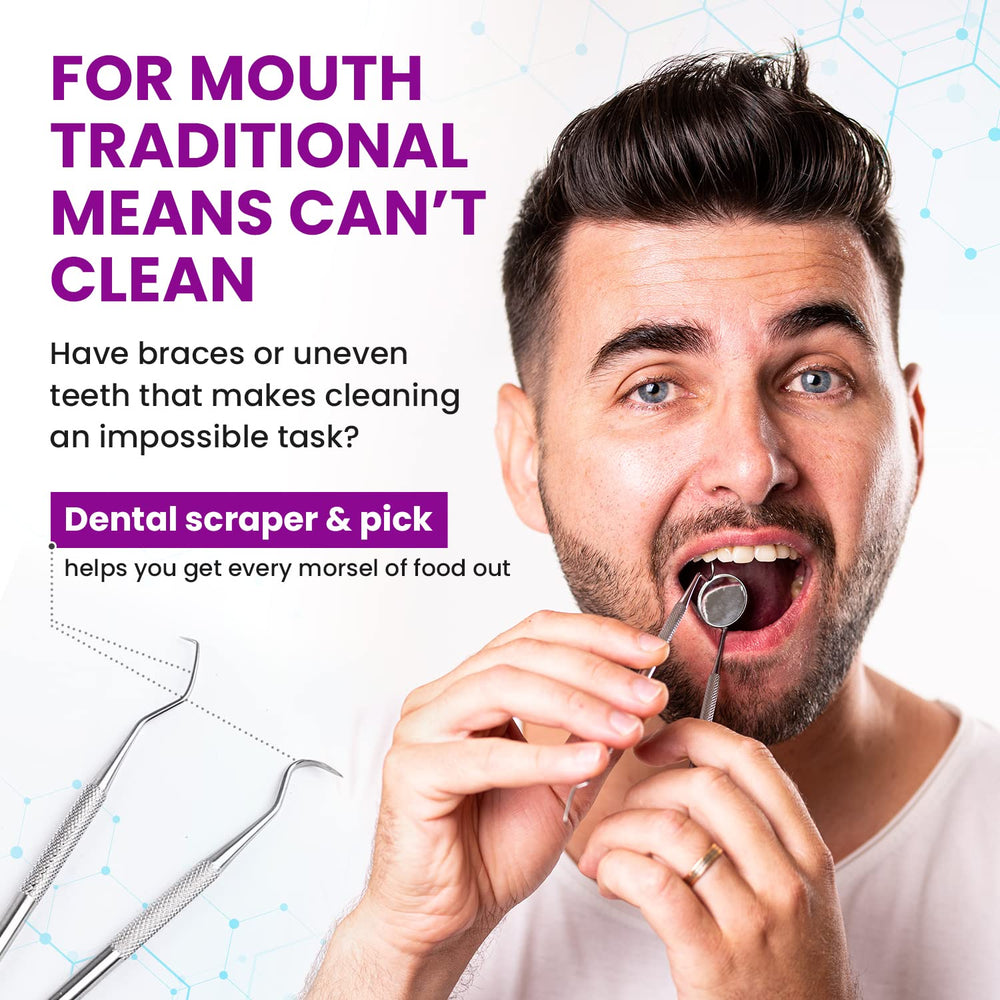 Purple tooth pick included in the Dental Duty kit