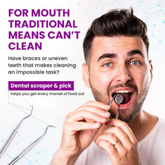 Purple tooth pick included in the Dental Duty kit
