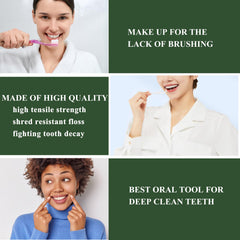 Ergonomic high-density floss handle for a secure grip