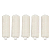 Mint waxed dental floss refill 200 yards in a green translucent dispenser, 5-pack front view