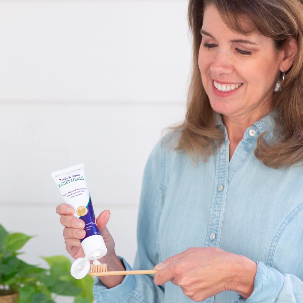 Tube of Essentials Toothpaste 4 oz with fluoride-free label