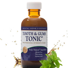 Travel-size Dental Herb Company Tooth & Gums Tonic Mouth Wash bottle front