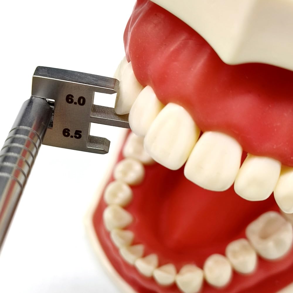 Stainless steel dental orthodontic instrument for precise bracket positioning