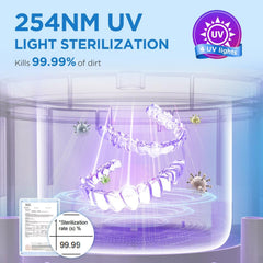 4 UV lights inside the unit